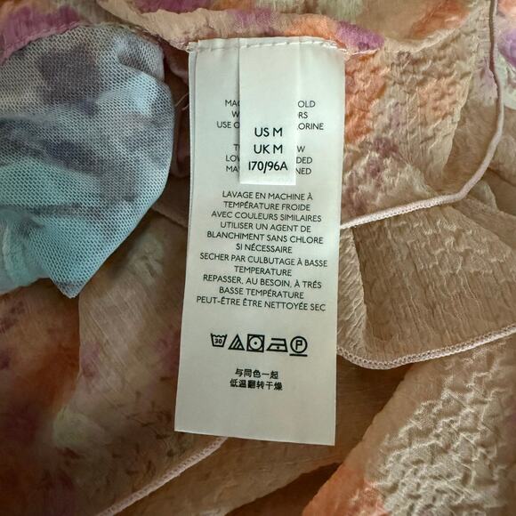 Free People Know Me maxi top blouse duster dress cover up long length M medium - Picture 9 of 14